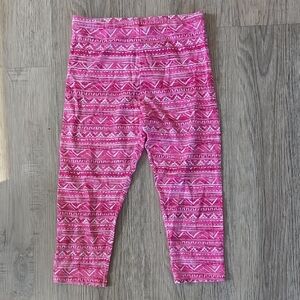 Faded Glory Pink Geometric Leggings